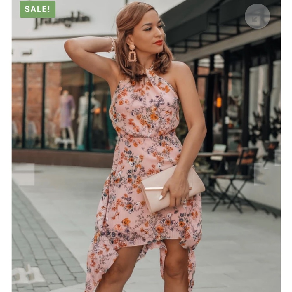 Pink floral dress - Divine Avenue Australia